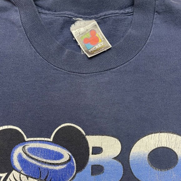 Vintage 90’s Mickey And Minnie Mouse T Shirt by Disney Single Stitched Size L - Picture 4 of 9